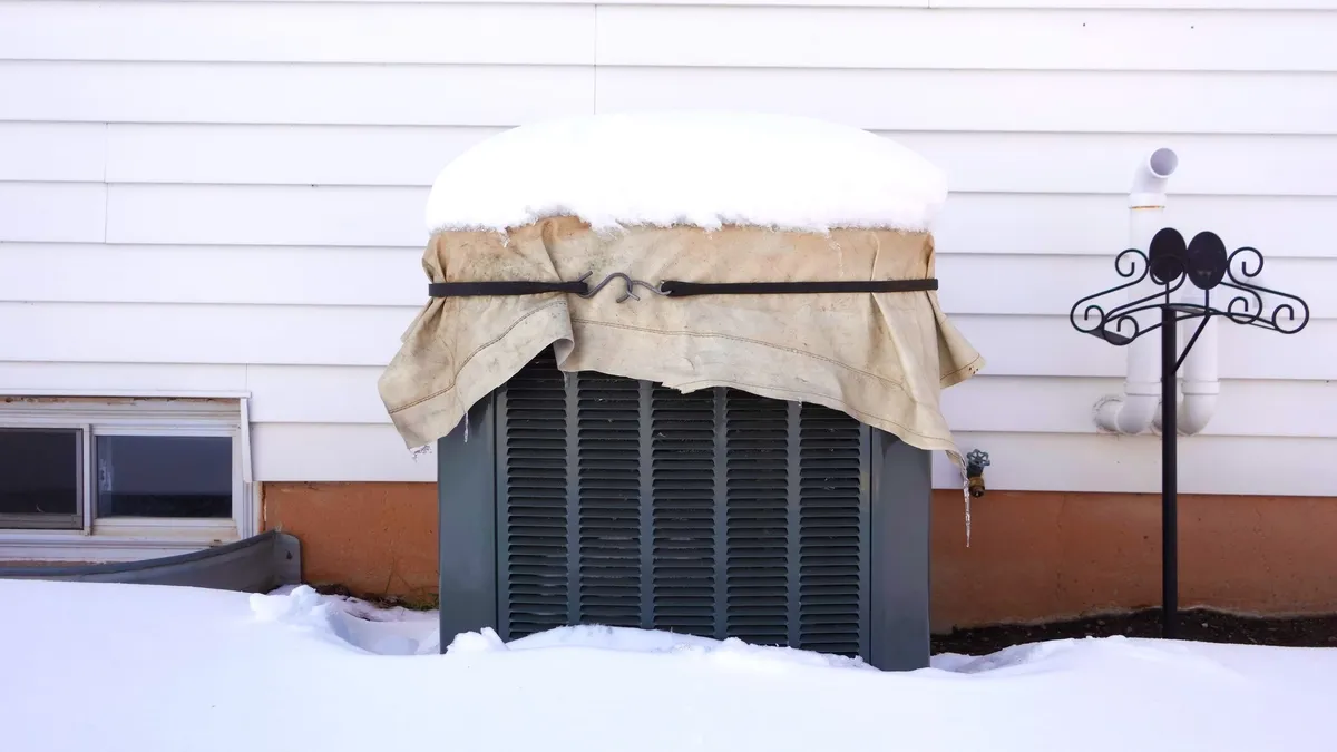 Airconditioningunit afdekken in de winter — slim idee?
